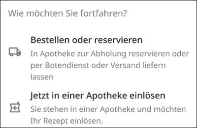 Bildschirmfoto - Wie lösen Sie ein E-Rezept ein?